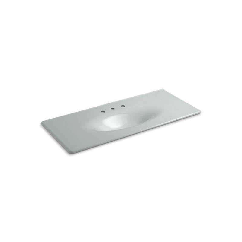 Kohler - Iron/Impressions 49'' Enameled cast iron vanity top with integrated oval sink - Ice Grey