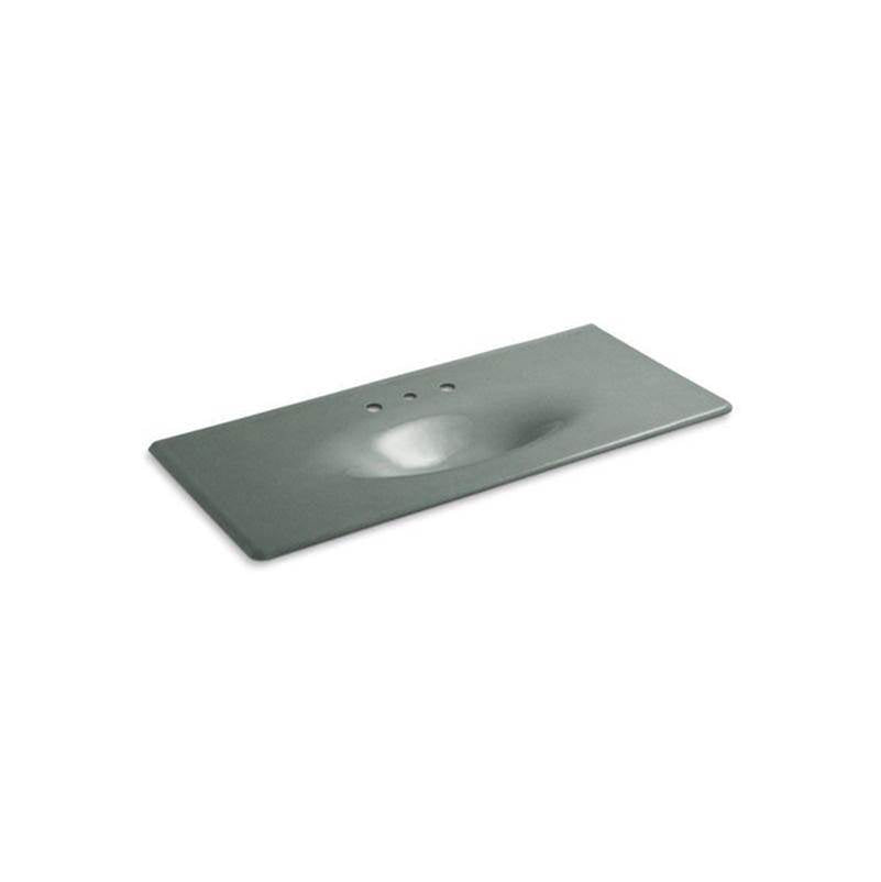 Kohler - Iron/Impressions 49'' Enameled cast iron vanity top with integrated oval sink - Basalt