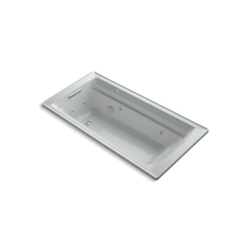 Kohler - Archer 72'' x 36'' drop-in heated whirlpool bath - Ice Grey