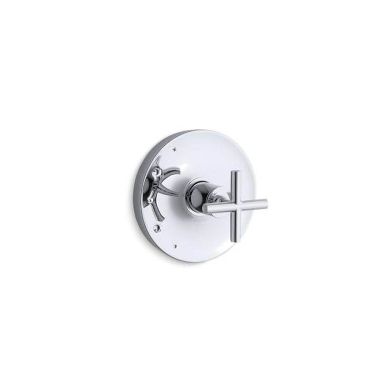 Kohler - Purist Rite-Temp valve trim with cross handle - Polished Chrome