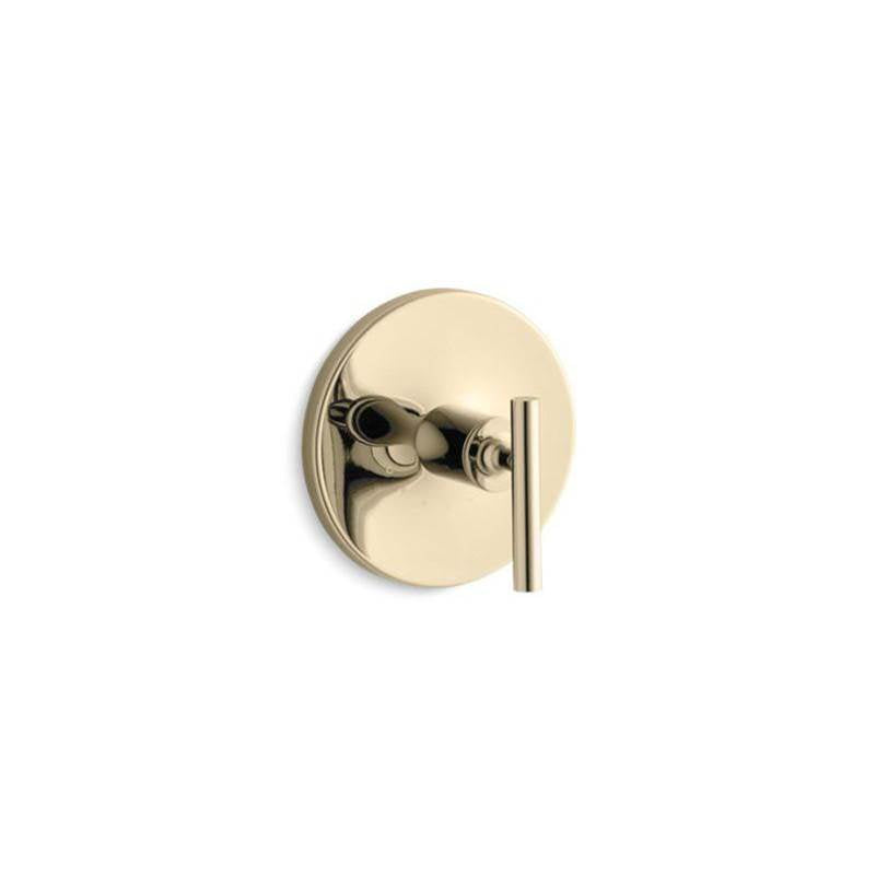 Kohler - Purist MasterShower temperature control valve trim with lever handle - Vibrant French Gold
