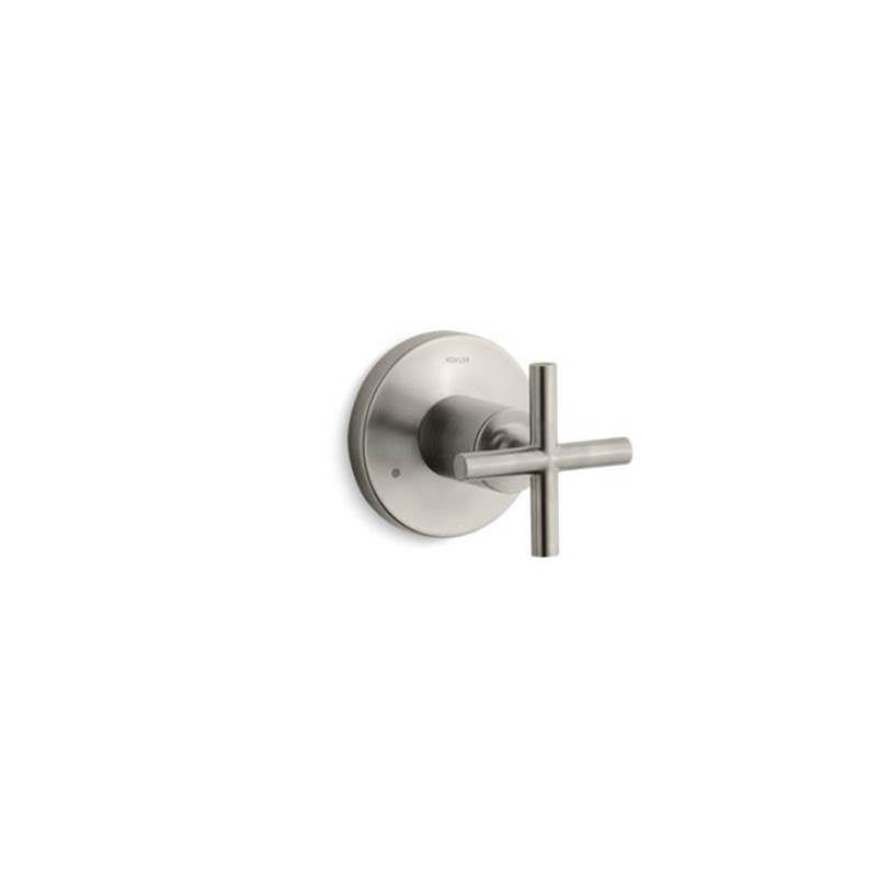 Kohler - Purist MasterShower transfer valve trim with cross handle - Vibrant Brushed Nickel