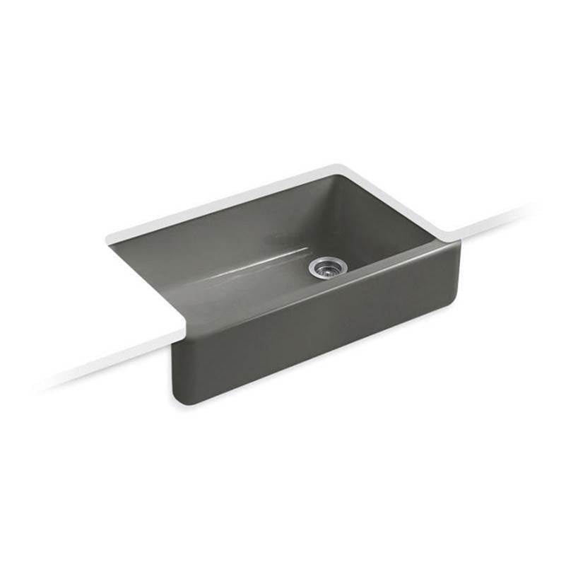 Kohler - Whitehaven 35-3/4'' undermount single-bowl farmhouse kitchen sink - Thunder Grey