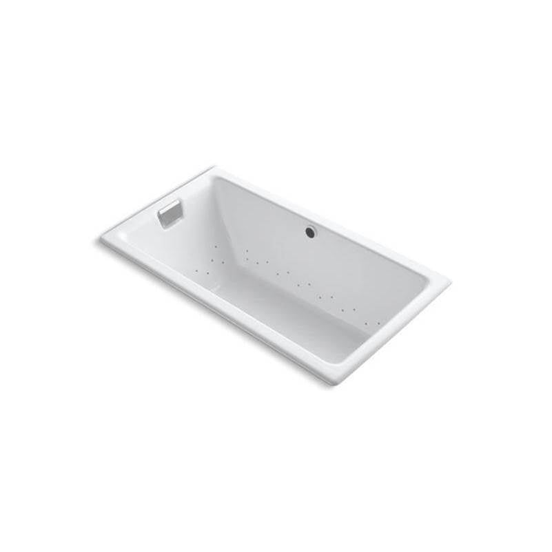 Kohler - Tea-for-Two 66'' x 36'' drop-in Heated BubbleMassageE air bath - White