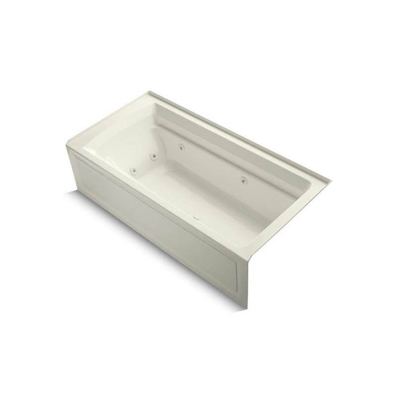 Kohler - Archer 72'' x 36'' alcove whirlpool bath, right drain - Biscuit