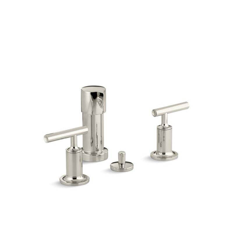 Kohler - Purist Vertical spray bidet faucet with lever handles - Vibrant Polished Nickel