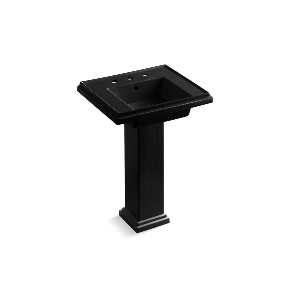 Kohler - Tresham 24'' square pedestal bathroom sink - Black