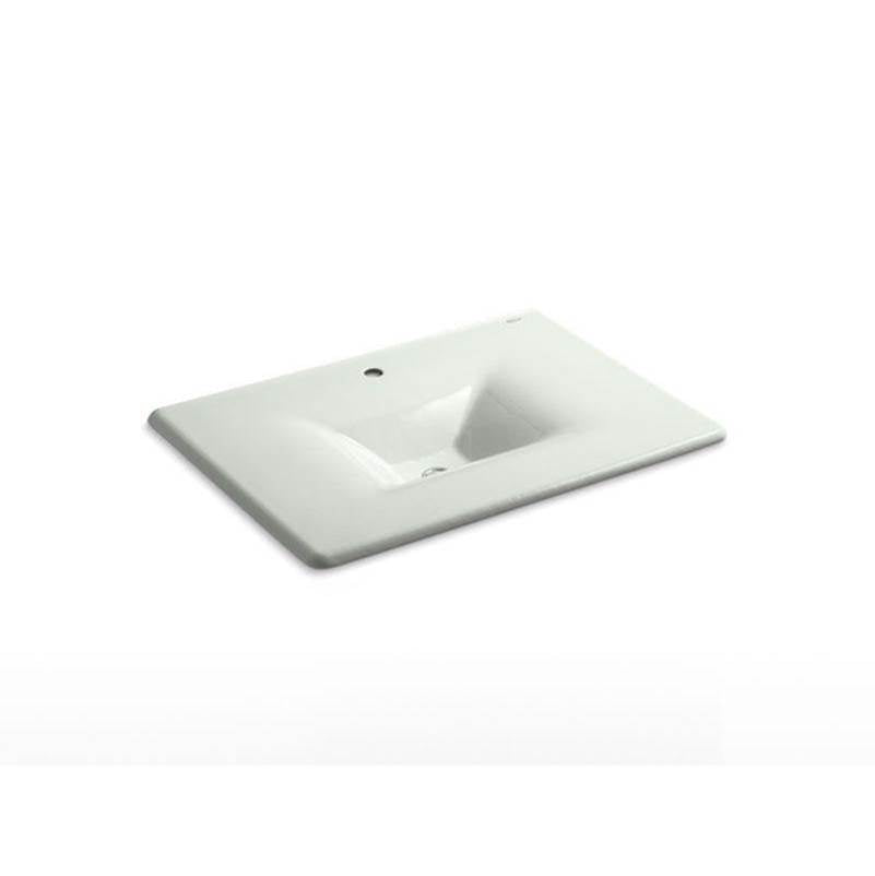 Kohler - Iron/Impressions 31'' Enameled cast iron vanity top with integrated rectangular sink - Sea Salt