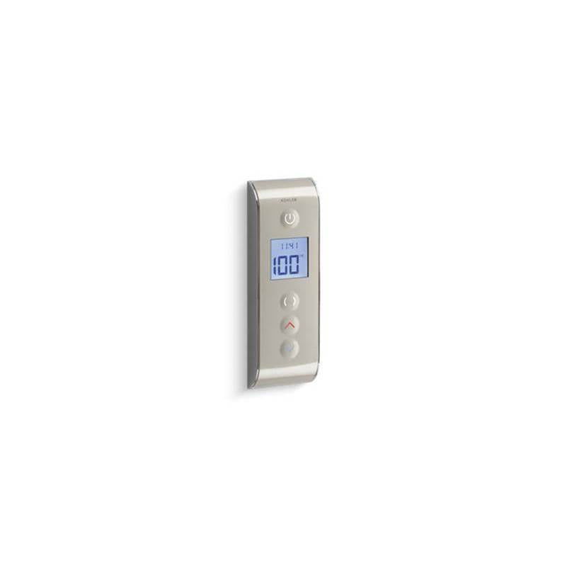 Kohler - DTV Prompt digital shower interface, portrait setting - Satin Nickel With Polished Nickel