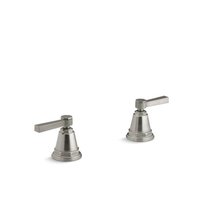 Kohler - Pinstripe Pure Deck-mount bath faucet handle trim with Lever design - Vibrant Brushed Nickel