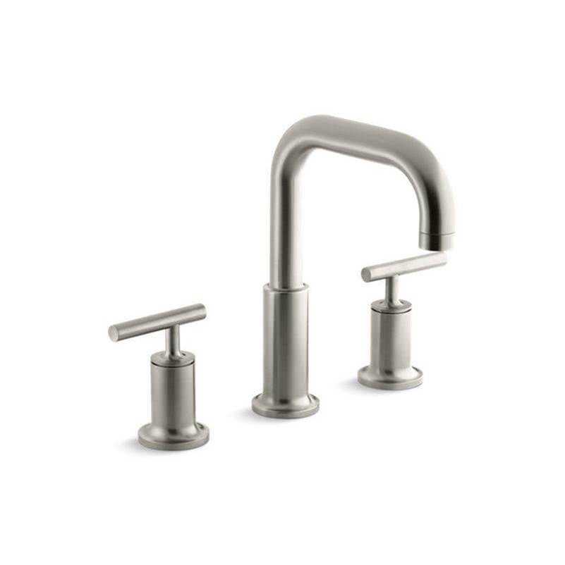 Kohler - Purist Deck-mount bath faucet trim with Lever handles - Vibrant Brushed Nickel