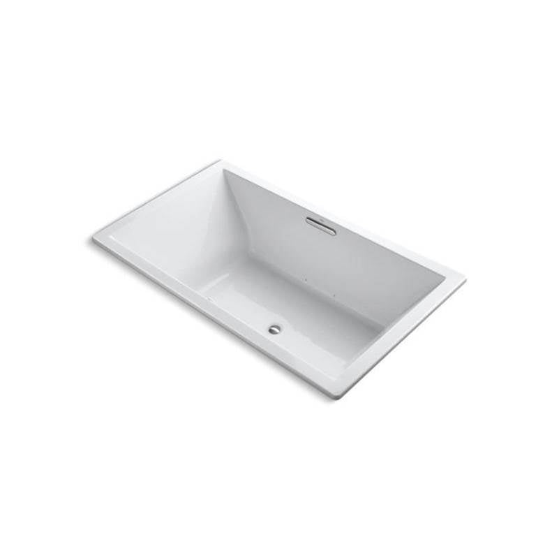 Kohler - Underscore 72'' x 42'' drop-in Heated BubbleMassageE air bath - White