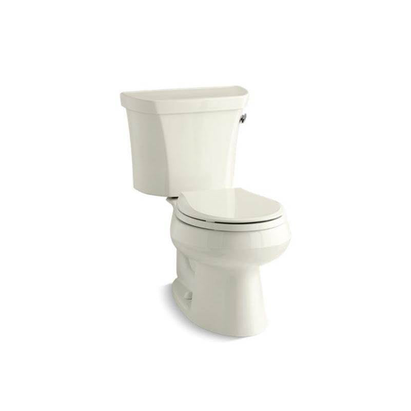 Kohler - Wellworth Two-piece round-front toilet, 1.28 gpf - Biscuit