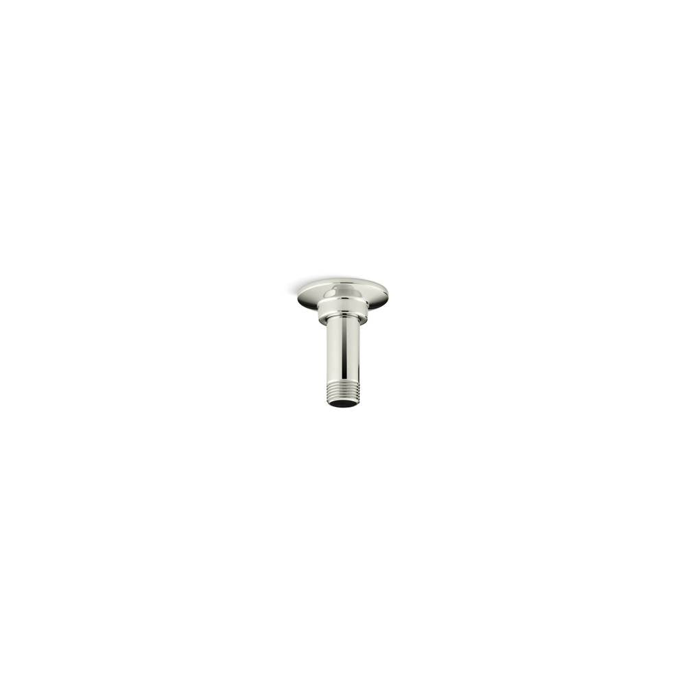 Kohler - 3'' ceiling-mount single-function rainhead arm and flange - Vibrant Polished Nickel