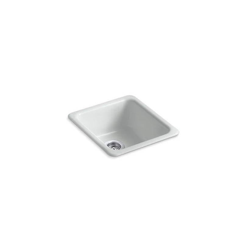 Kohler - Iron/Tones 17'' top-/undermount single-bowl bar sink - Ice Grey