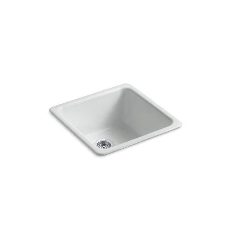 Kohler - Iron/Tones 21'' top-/undermount single-bowl bar sink - Ice Grey