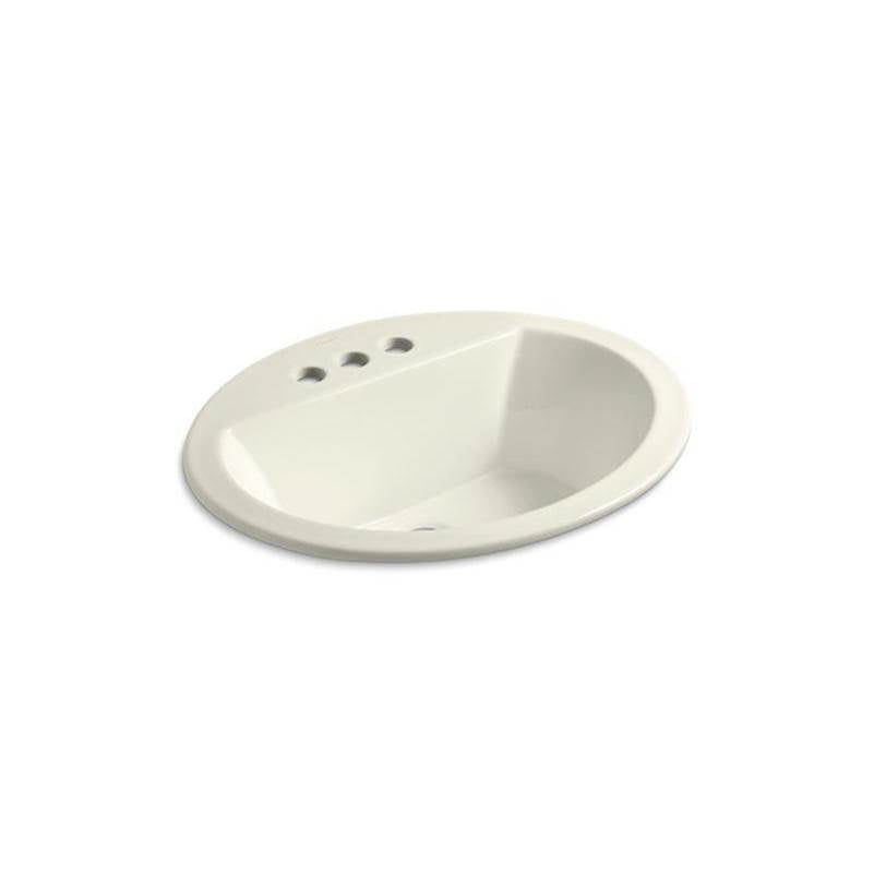Kohler - Bryant 20-1/4'' oval drop-in bathroom sink - Biscuit