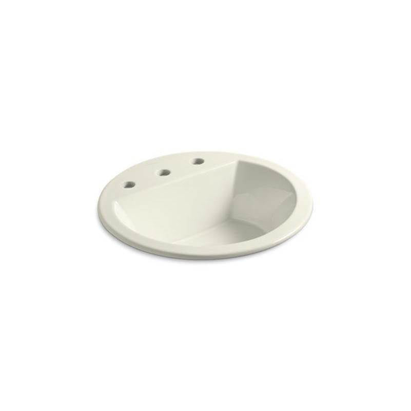Kohler - Bryant 19'' round drop-in bathroom sink - Biscuit