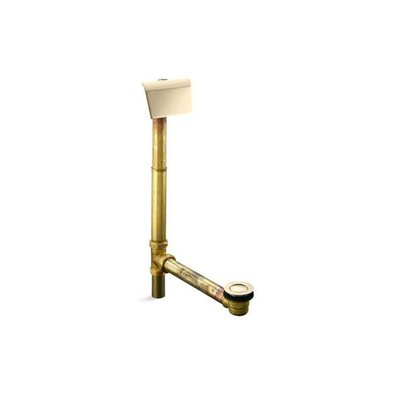 Kohler - Tea-for-Two 1-1/2'' contoured pop-up drain and overflow for above- or through-the-floor installation - Vibrant French Gold