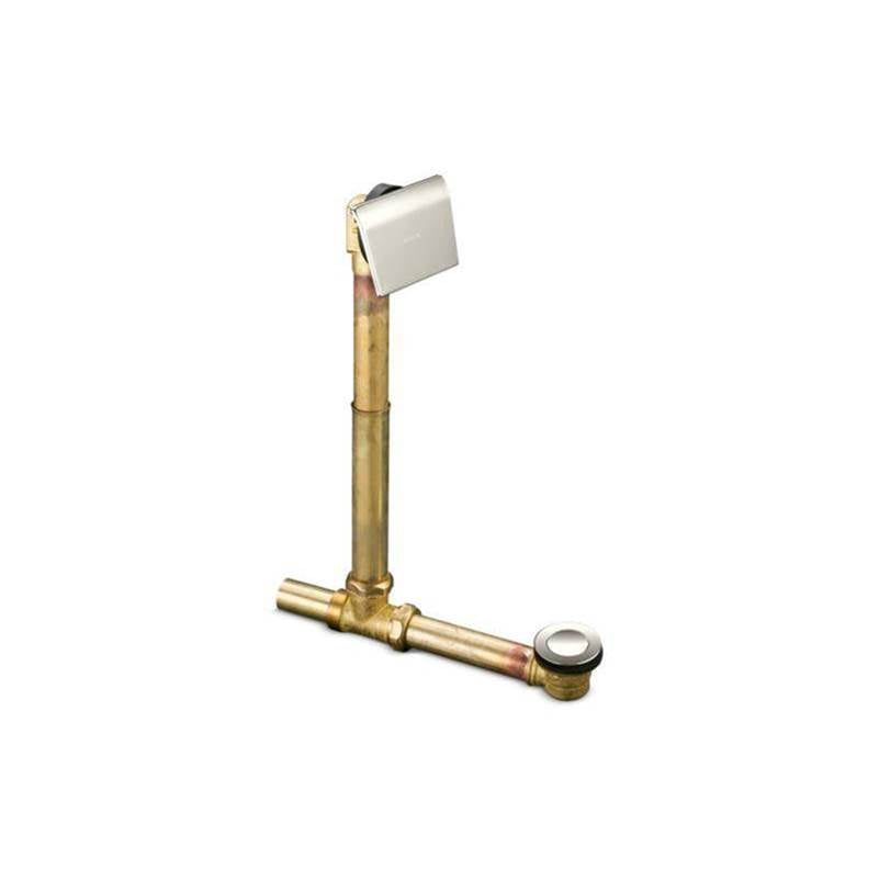 Kohler - Tea-for-Two 1-1/2'' contoured pop-up drain and overflow for above- or through-the-floor installation - Vibrant Polished Nickel