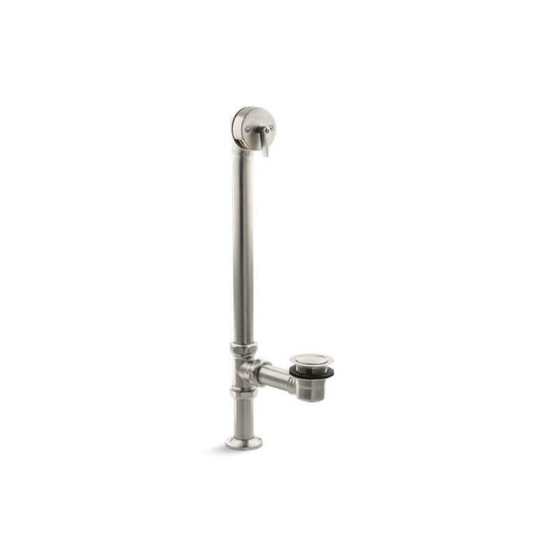Kohler - Artifacts 1-1/2'' pop-up bath drain for above- and through-the-floor freestanding bath installations - Vibrant Brushed Nickel