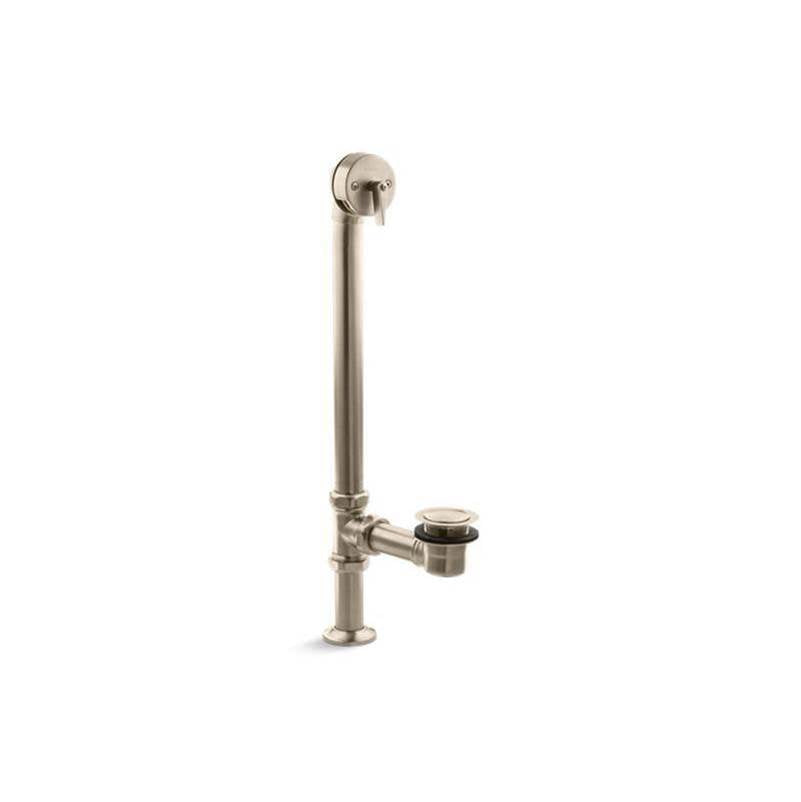 Kohler - Artifacts 1-1/2'' pop-up bath drain for above- and through-the-floor freestanding bath installations - Vibrant Brushed Bronze