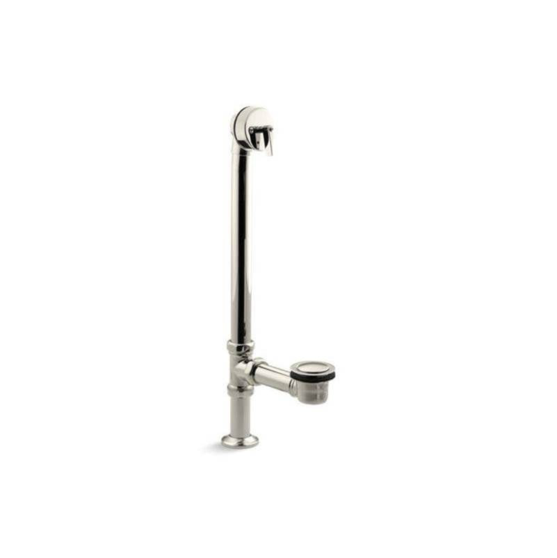 Kohler - Artifacts 1-1/2'' pop-up bath drain for above- and through-the-floor freestanding bath installations - Vibrant Polished Nickel