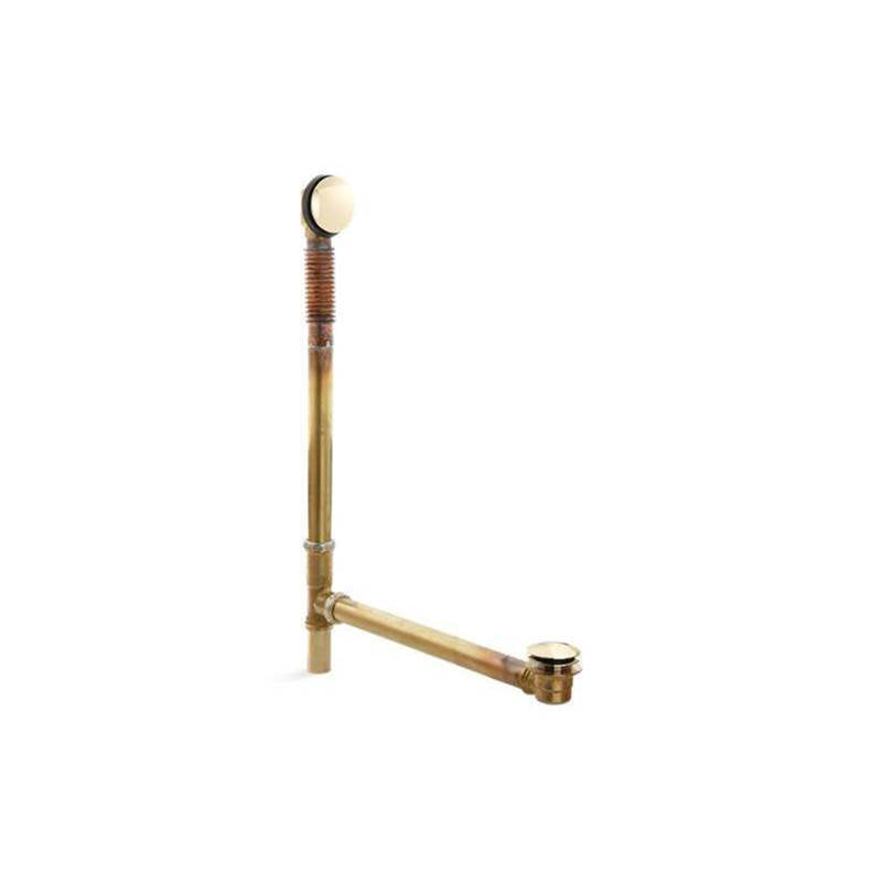 Kohler - Clearflo Brass toe tap bath drain - Vibrant French Gold