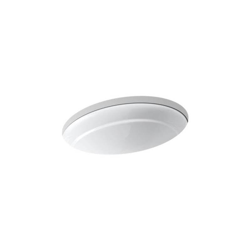 Kohler - Serif 20-3/4'' oval undermount bathroom sink, no overflow - White