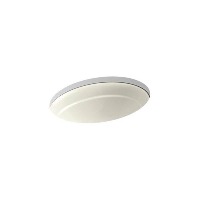 Kohler - Serif 20-3/4'' oval undermount bathroom sink, no overflow - Biscuit