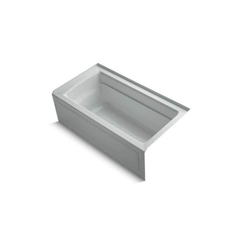 Kohler - Archer 60'' x 32'' alcove bath, right drain - Ice Grey