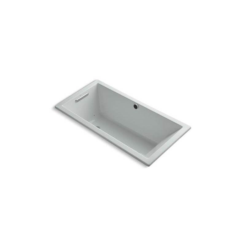 Kohler - Underscore 60'' x 30'' drop-in Heated BubbleMassageE air bath - Ice Grey