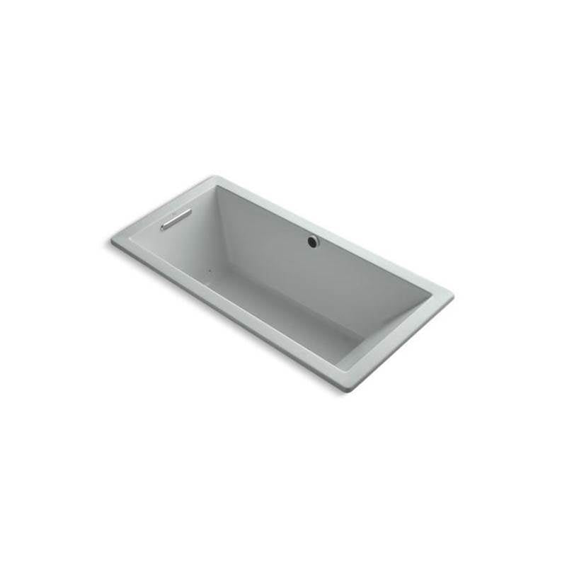 Kohler - Underscore 66'' x 32'' drop-in Heated BubbleMassageE air bath with Bask heated surface - Ice Grey