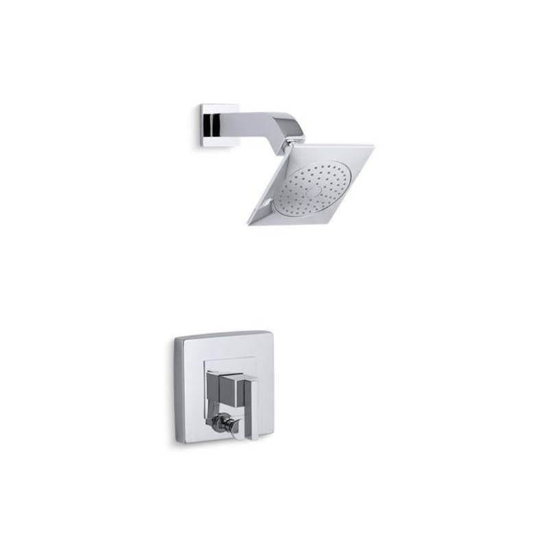 Kohler - Loure Rite-Temp shower trim kit with push-button diverter, 2.5 gpm - Polished Chrome