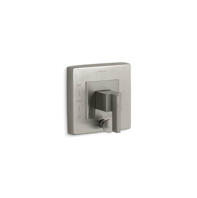 Kohler - Loure Rite-Temp valve trim with push-button diverter - Vibrant Brushed Nickel