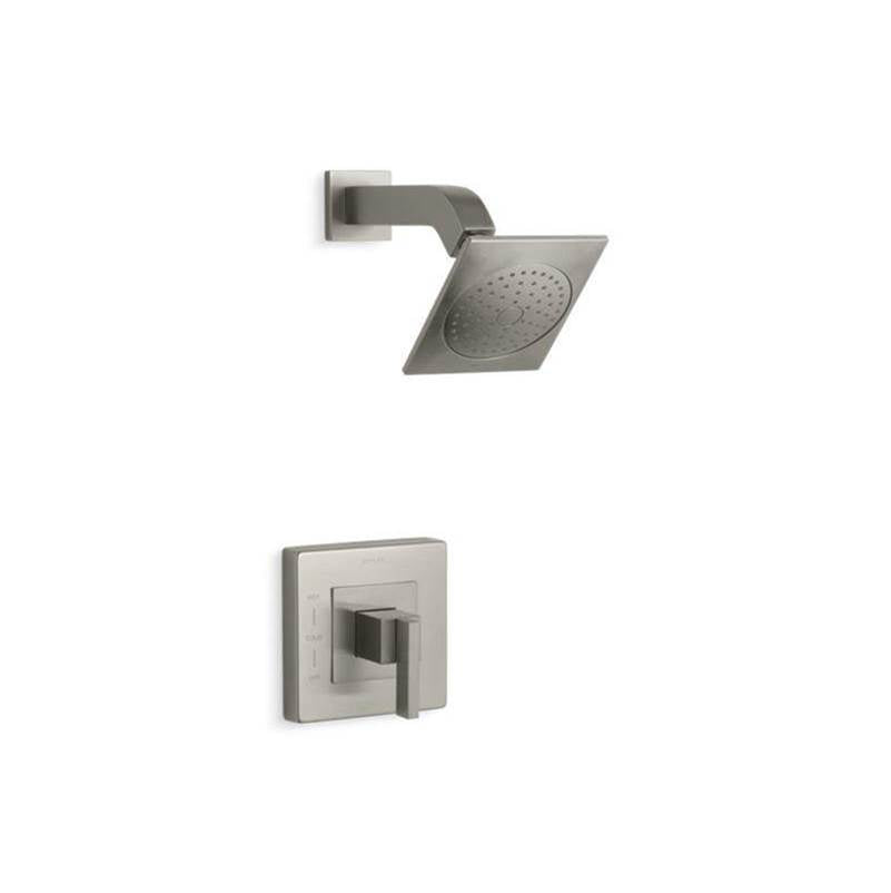 Kohler - Loure Rite-Temp shower trim kit, 2.5 gpm - Vibrant Brushed Nickel