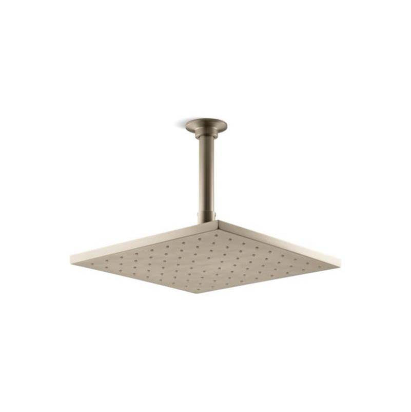 Kohler - Contemporary Square 10'' single-function rainhead, 2.5 gpm - Vibrant Brushed Bronze