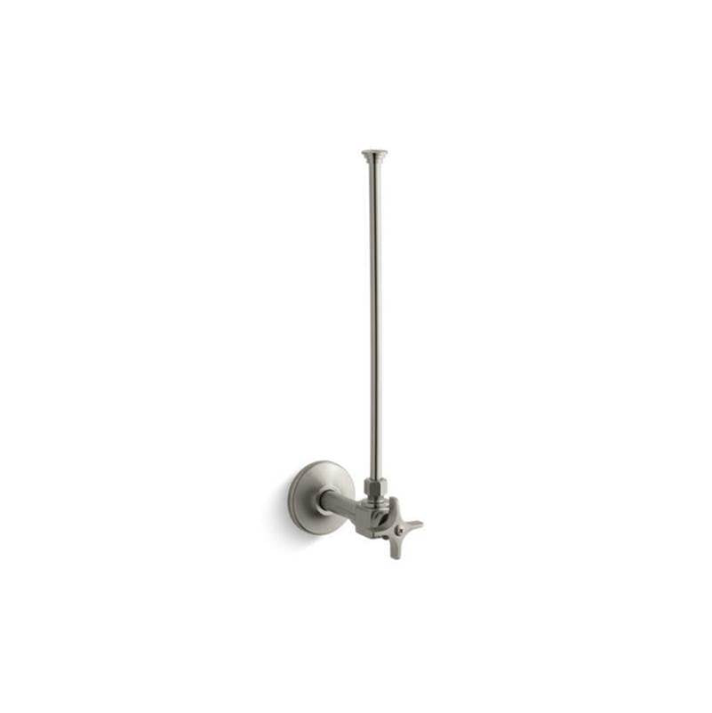 Kohler - 3/8'' NPT angle supply with stop and annealed vertical tube - Vibrant Brushed Nickel