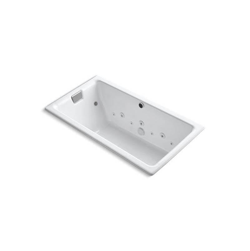 Kohler - Tea-for-Two 66'' x 36'' drop-in Effervescence whirlpool bath - White