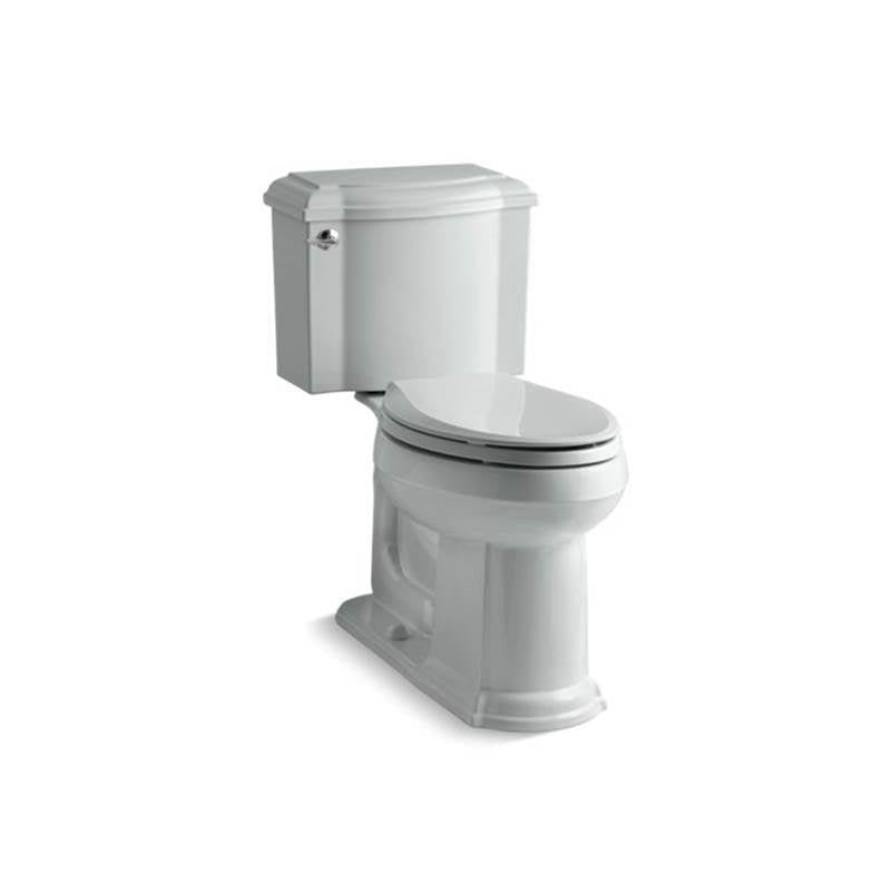 Kohler - Devonshire Two-piece elongated toilet, 1.28 gpf - Ice Grey