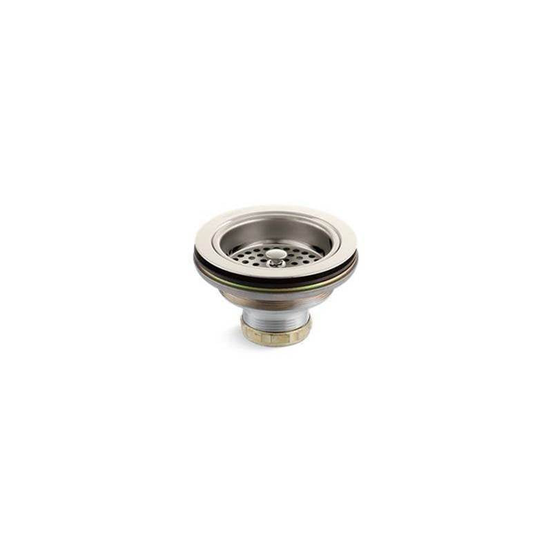 Kohler - Duostrainer Sink drain and strainer basket, less tailpiece - Vibrant Polished Nickel