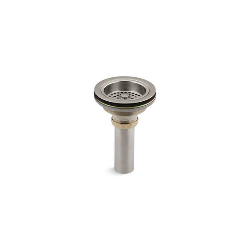 Kohler - Duostrainer Sink drain and strainer with tailpiece - Vibrant Brushed Nickel