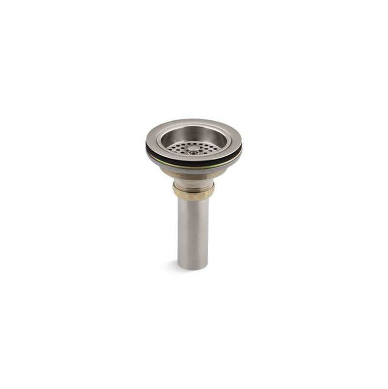 Kohler - Duostrainer Sink drain and strainer with tailpiece - Vibrant Stainless