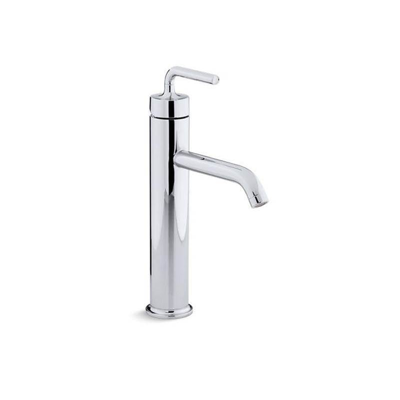 Kohler - Purist Tall single-handle bathroom sink faucet with Lever handle, 1.2 gpm - Polished Chrome