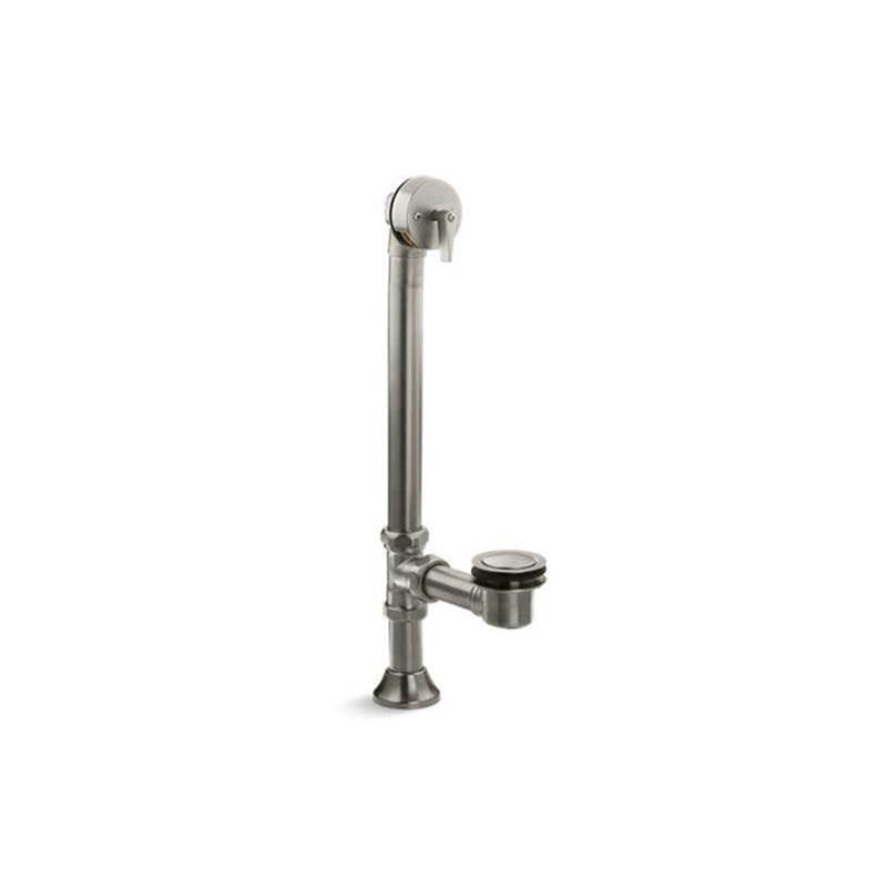 Kohler - Iron Works Decorative 1-1/2'' adjustable pop-up bath drain for 5' whirlpool with tailpiece - Vibrant Brushed Nickel