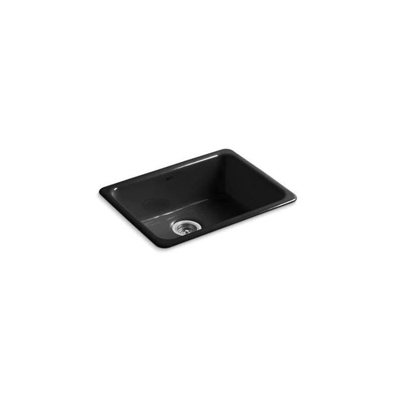 Kohler - Iron/Tones 24-1/4'' top-/undermount single-bowl bar sink - Black