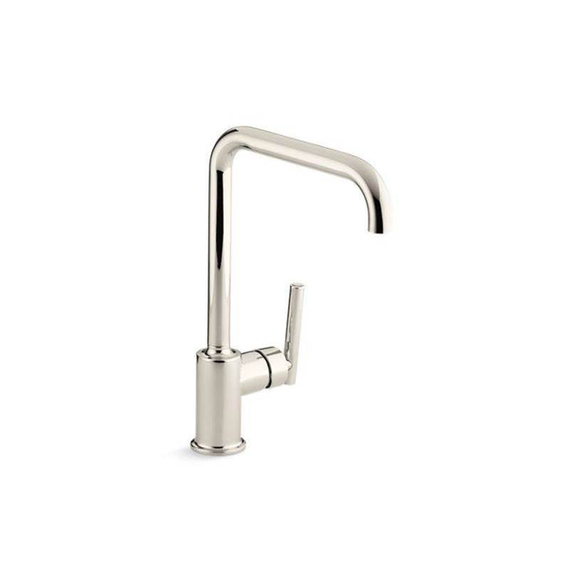 Kohler - Purist Single-handle kitchen sink faucet - Vibrant Polished Nickel
