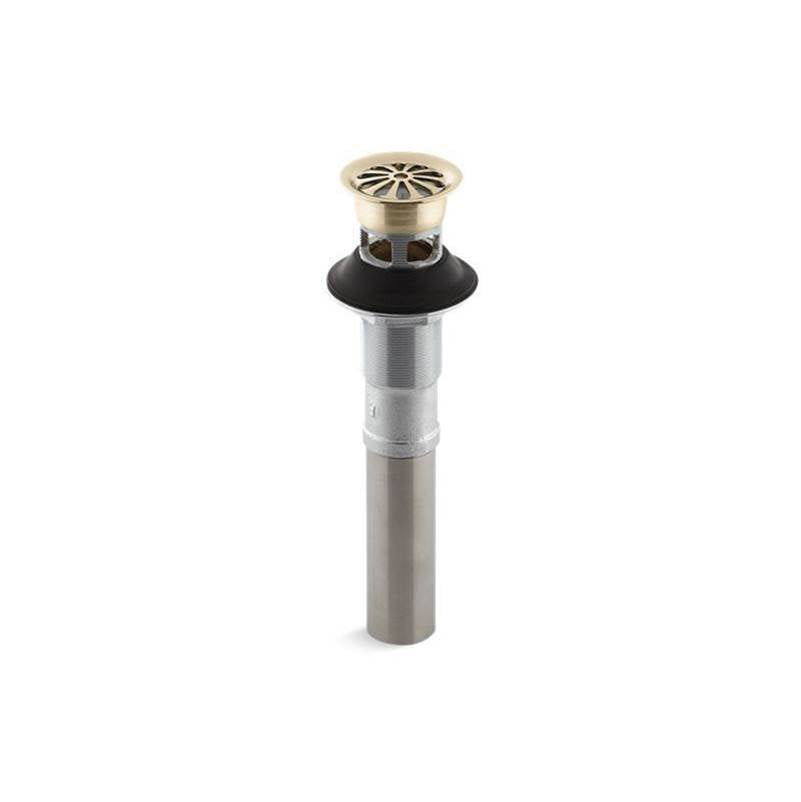Kohler - Bathroom sink grid drain with overflow - Vibrant French Gold