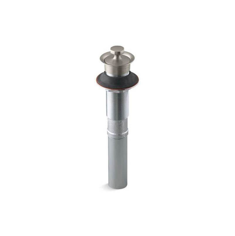 Kohler - Bathroom sink drain with non-removable metal stopper and without overflow - Vibrant Brushed Nickel