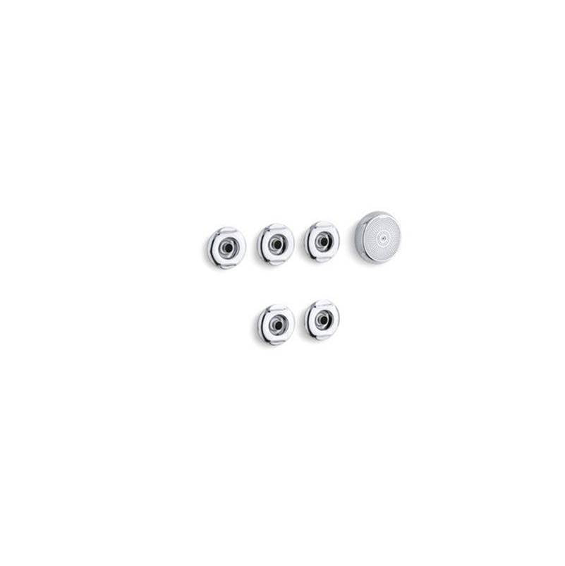 Kohler - Flexjet Whirlpool trim kit with five jets - Polished Chrome